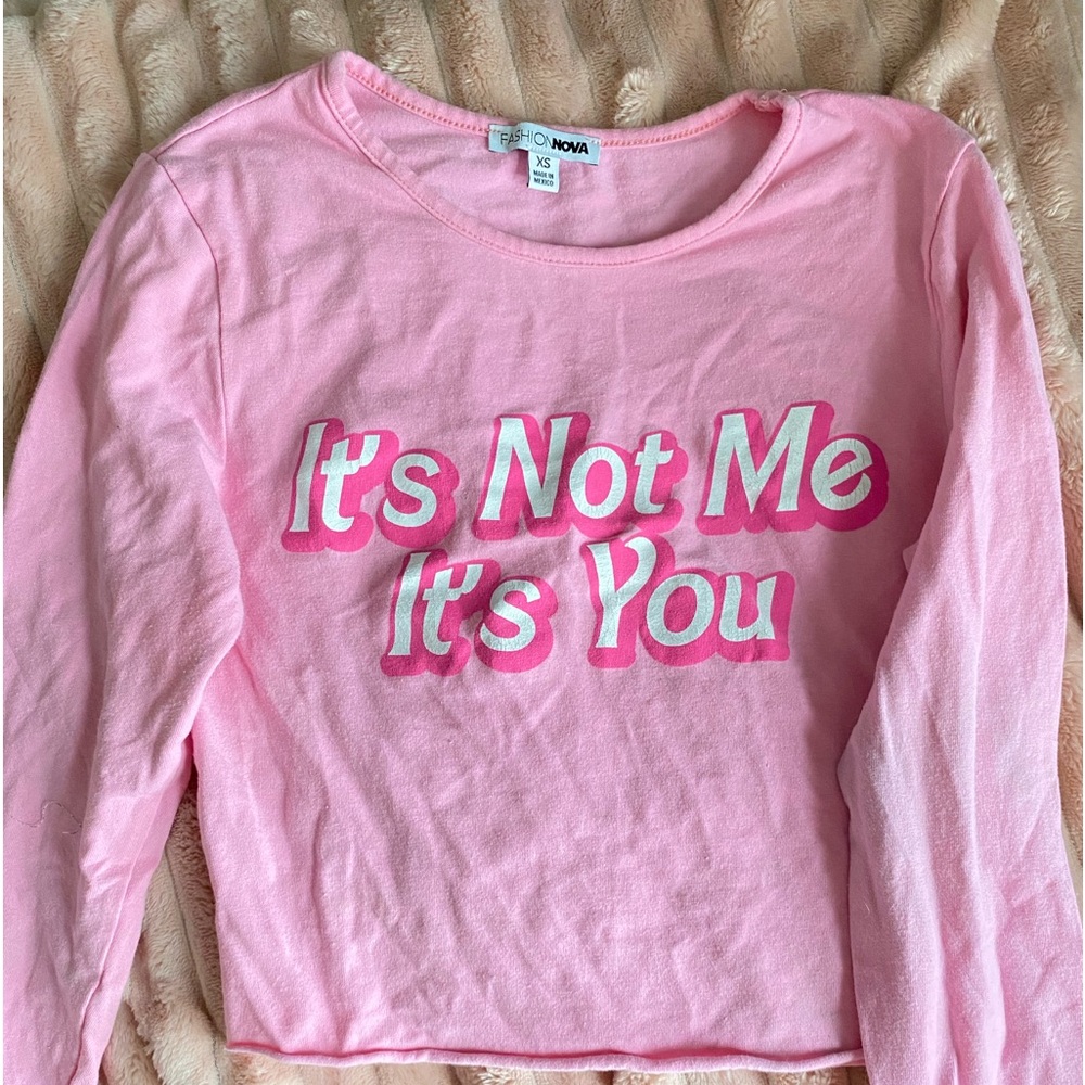 Long sleeve pink shirt